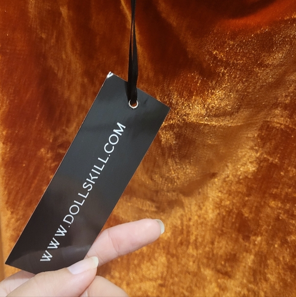 Real History Repeating Velvet Mini Skirt - Picture 6 of 8